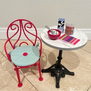 American Girl Grace’s Bistro Set for 18-inch Dolls Retired 2015 Girl of the Year